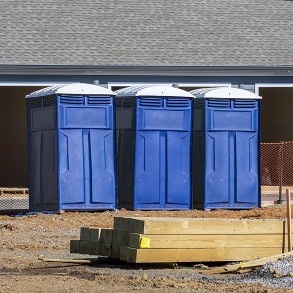 is there a specific order in which to place multiple portable toilets in Marion SC